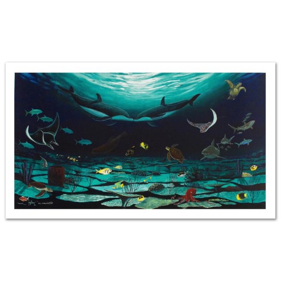 "Loving Sea" Limited Edition Giclee on Canvas (42" x 22.5") by Famed Artist Wyla