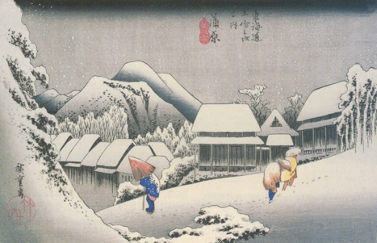 Hiroshige A Village in the Snow