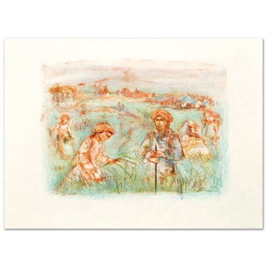 "Fields Near Chartres" Limited Edition Lithograph by Edna Hibel (1917-2014), Num
