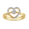 14K Yellow Gold 0.21CTW Diamond Ring, (I1-I2/H-I)