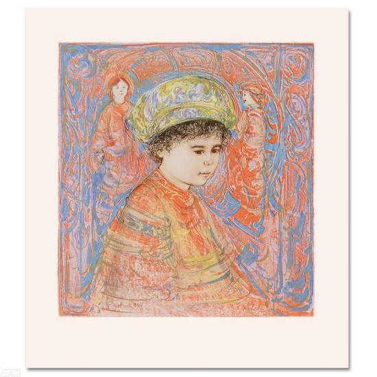 "Boy with Turban" Limited Edition Lithograph by Edna Hibel (1917-2014), Numbered