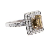 3.01 ctw Diamond Ring - 14KT White Gold