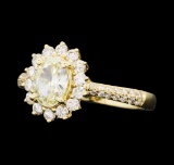 1.20 ctw Diamond Ring - 14KT Yellow Gold