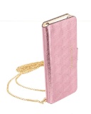 Michael Kors Metallic Pink Leather Iphone 7 Folio Case