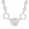 14k White Gold 1.50 ctw Diamond Necklace, (SI2-I1/H-I)