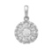 14k White Gold 0.41CTW Diamond Pendant, (SI2-SI3/H-I)