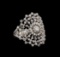 14KT White Gold 0.48 ctw Diamond Ring