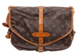 Louis Vuitton Monogram Canvas Leather Saumur 28 Bag