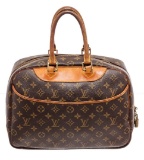 Louis Vuitton Brown Monogram Deauville Satchel Bag