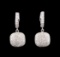14KT White Gold 1.38 ctw Diamond Earrings