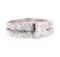 1.68 ctw Diamond Ring And Attached Band - 14KT White Gold