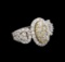 14KT White Gold 1.76 ctw Diamond Ring