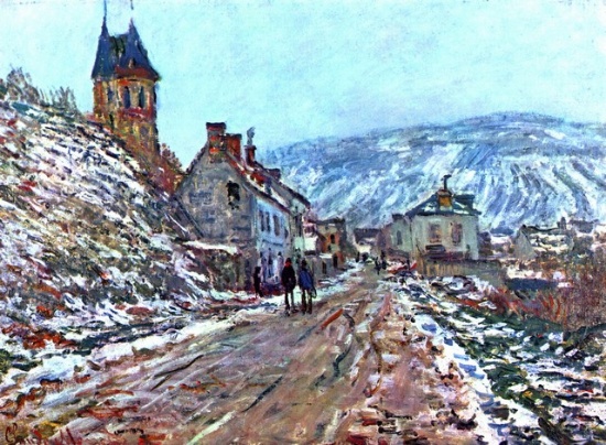 Claude Monet - Road to Vetheuil in Winter