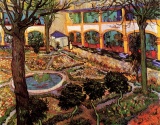 Van Gogh - The Courtyard Of The Hospital At Arles
