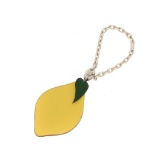 Hermes Yellow Leather Lemon Chain Key Charm Bag