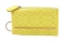 Coach Neon Yellow Canvas Small Cardholder Wallet