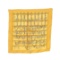 Hermes Yellow Mors et Filets Mini Silk Scarf