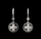 0.60 ctw Diamond Earrings - 14KT White Gold