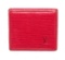 Louis Vuitton Red Epi Leather Boite Coin Case Wallet