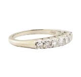 0.38 ctw Diamond Designer (M)ountain Motif Ring - 14KT White Gold