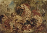 Eugï¿½ne Delacroix - The Lion Hunt