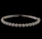 14KT White Gold 2.30 ctw Diamond Bangle Bracelet