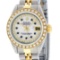 Rolex Ladies 2 Tone MOP Sapphire String Diamond and Sapphire Datejust Wristwatch