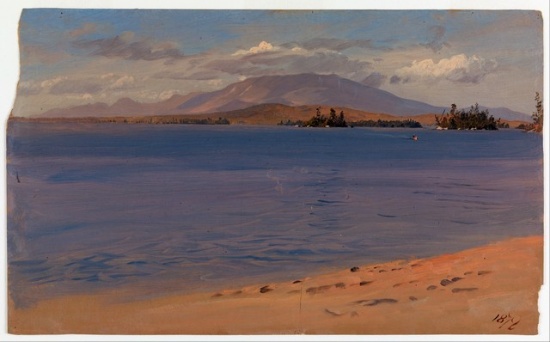 Frederic Edwin Church  - Mt Katahdin from Lake Millinocket