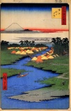 Hiroshige  - Horie and Nekozane