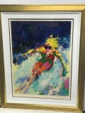 Lady Skier by LeRoy Neiman (1921-2012)