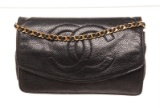 Chanel Black Leather Timeless Small Shoulder Bag