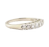 0.38 ctw Diamond Designer (M)ountain Motif Ring - 14KT White Gold