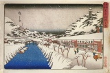 Hiroshige View of a Canal in the Snow