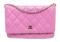 Chanel Pink Leather WOC Crossbody Bag