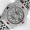 Rolex Ladies Stainless Steel Quickset Meteorite Diamond Lugs Jubilee Datejust Wr