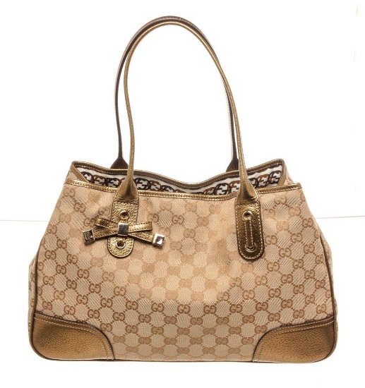 Gucci Brown Canvas Princy Shoulder Bag