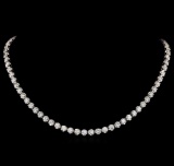 18KT White Gold 16.50 ctw Diamond Necklace