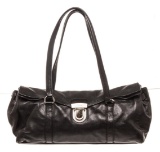 Prada Black Leather Shoulder Bag