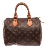 Louis Vuitton Brown Monogram Speedy 25cm Satchel Bag