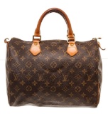 Louis Vuitton Brown Speedy 30cm Satchel Bag