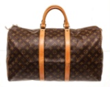 Louis Vuitton Brown Monogram Keepall 50cm Travel Bag