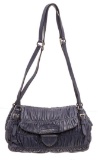 Prada Navy Blue Nappa Leather Gaufre Shoulder Bag