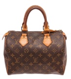 Louis Vuitton Brown Monogram Speedy 25cm Satchel Bag