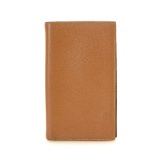 Hermes Camel Leather Flip Wallet