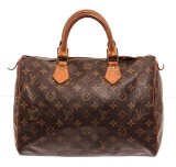 Louis Vuitton Brown Speedy 30cm Satchel Bag