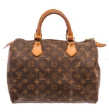 Louis Vuitton Brown Monogram Speedy 30cm Satchel Bag