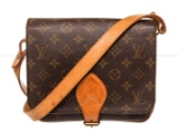 Louis Vuitton Brown Cartouchiere MM Crossbody Bag