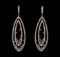 14KT Rose Gold 3.75 ctw Diamond Earrings
