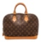 Louis Vuitton Brown Alma MM Satchel Bag