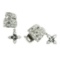 2.27 ctw Princess Cut Diamond And Round Brilliant Cut Diamond Ear Cuff - 18KT Wh
